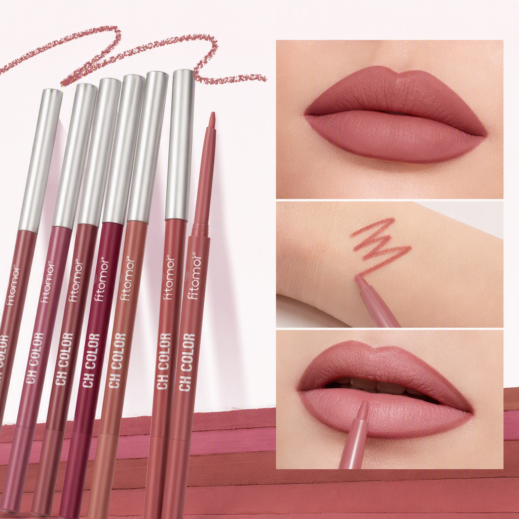 Long-lasting color-changing lip liner pen, anti-smudge lip makeup special fine liner pen, naturally shapes lip shape, moisturizes, long-lasting makeup retention Item Picture