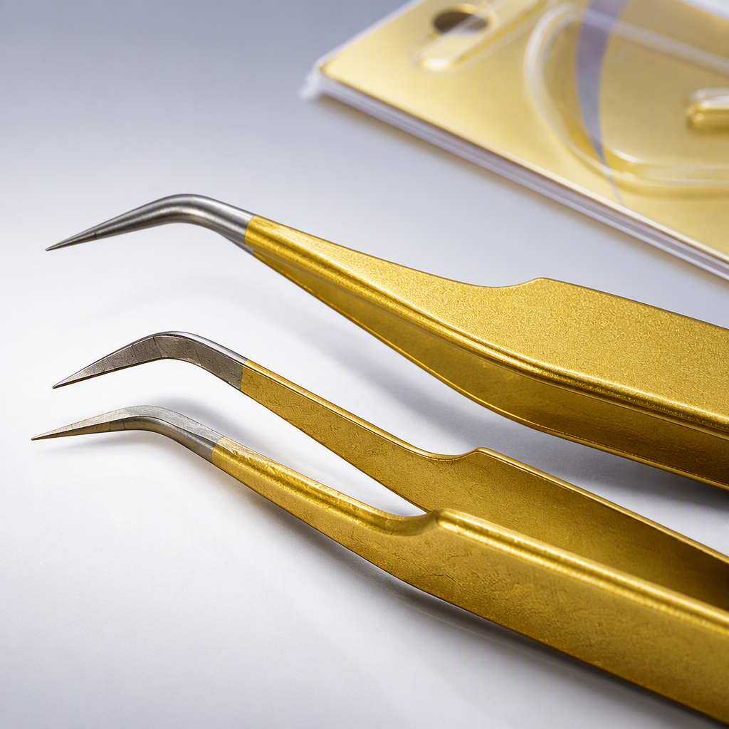 Pinzas de precisión de oro profesional pinzas delicadas pinzas de belleza herramientas de maquillaje de cejas de alta calidad duraderas portátiles Application Scenario