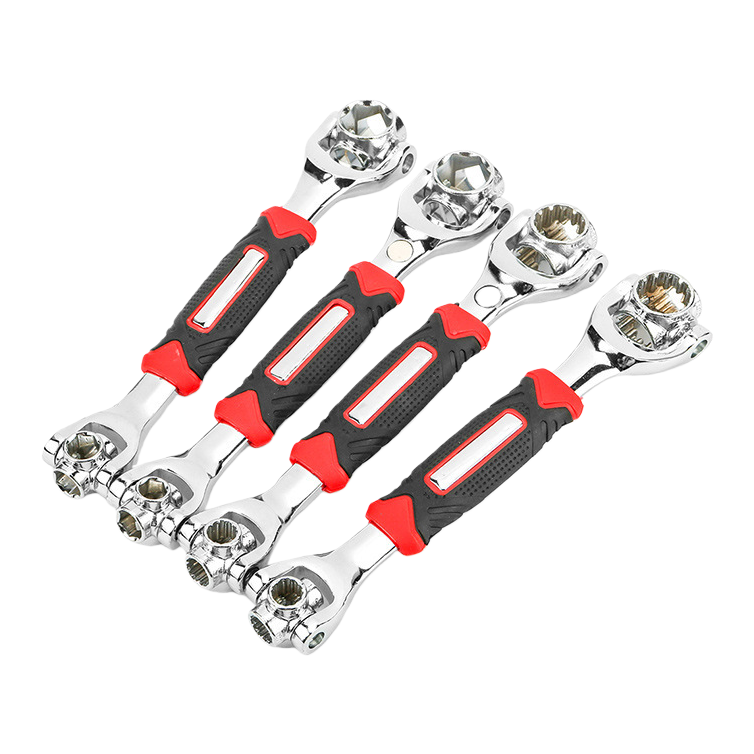 Multi-functional manual wrench tool set, household maintenance, industrial hardware tool combination, portable manual wrench set