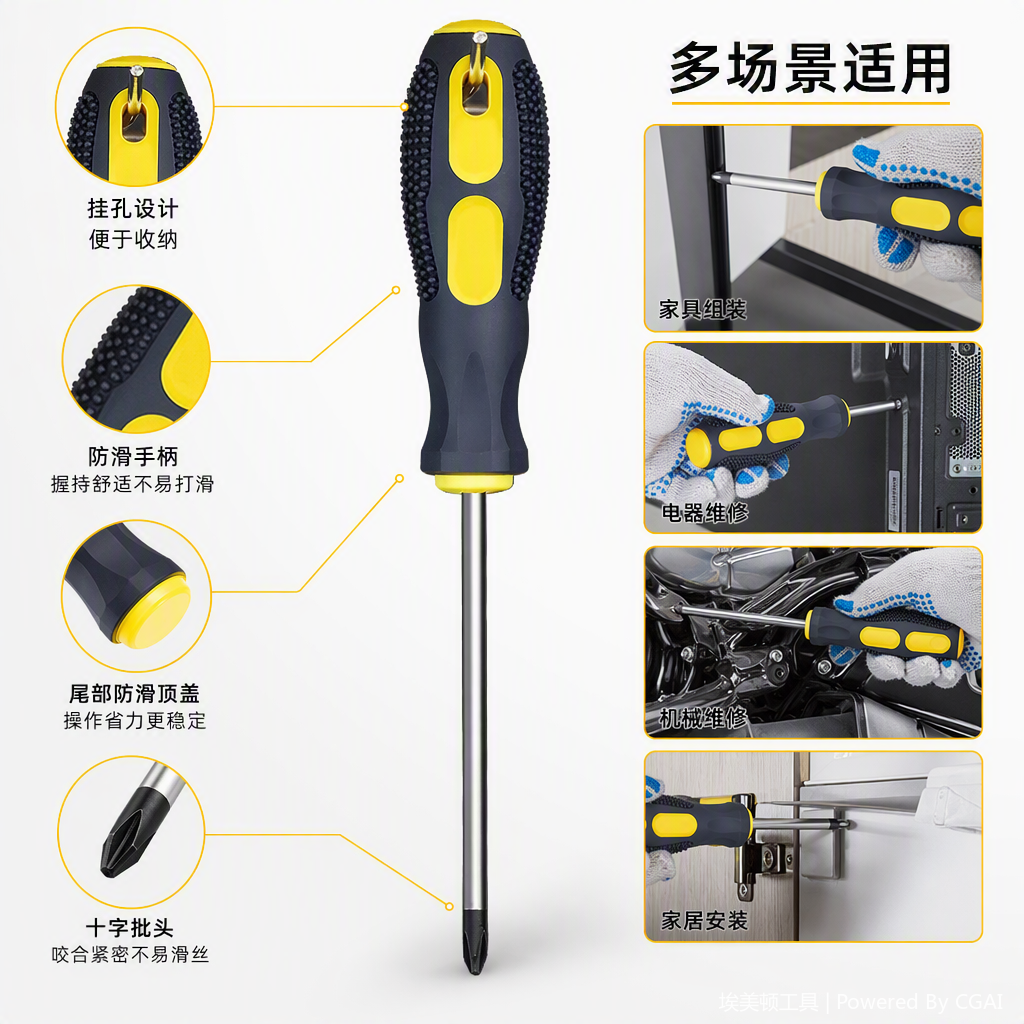 Multi-functional screwdriver head set, household electric screwdriver accessories, tools and consumables, essential for maintenance and repair