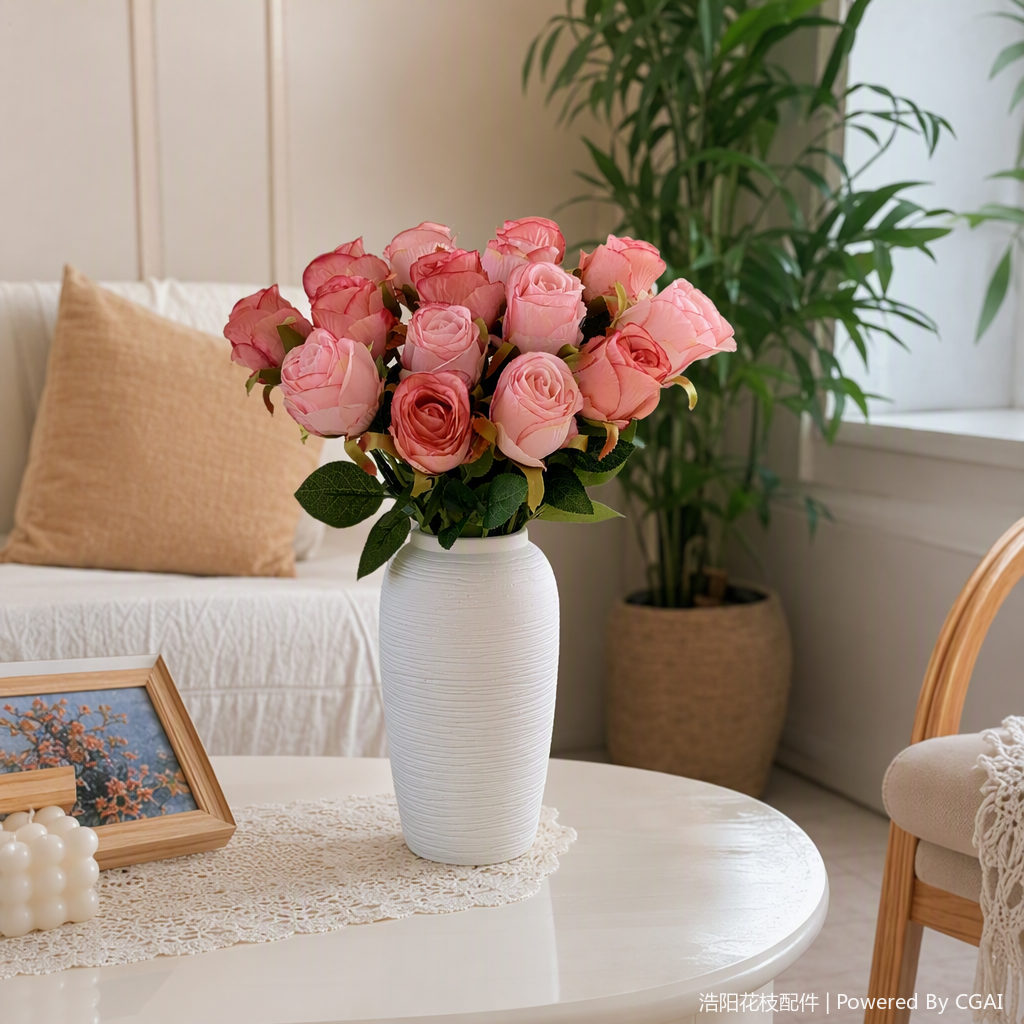 Colorful fresh cut flowers, potted plants, flower arrangements, pet gardening, green plants, home living room flower arrangements Application Scenario