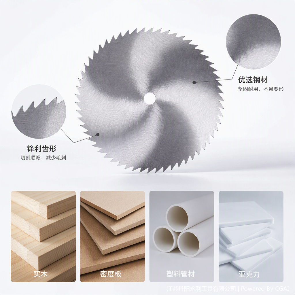 Cuchillas de sierra multifuncionales para máquinas herramientas de corte de madera de metal duraderas y eficientes accesorios de grado industrial Specification image