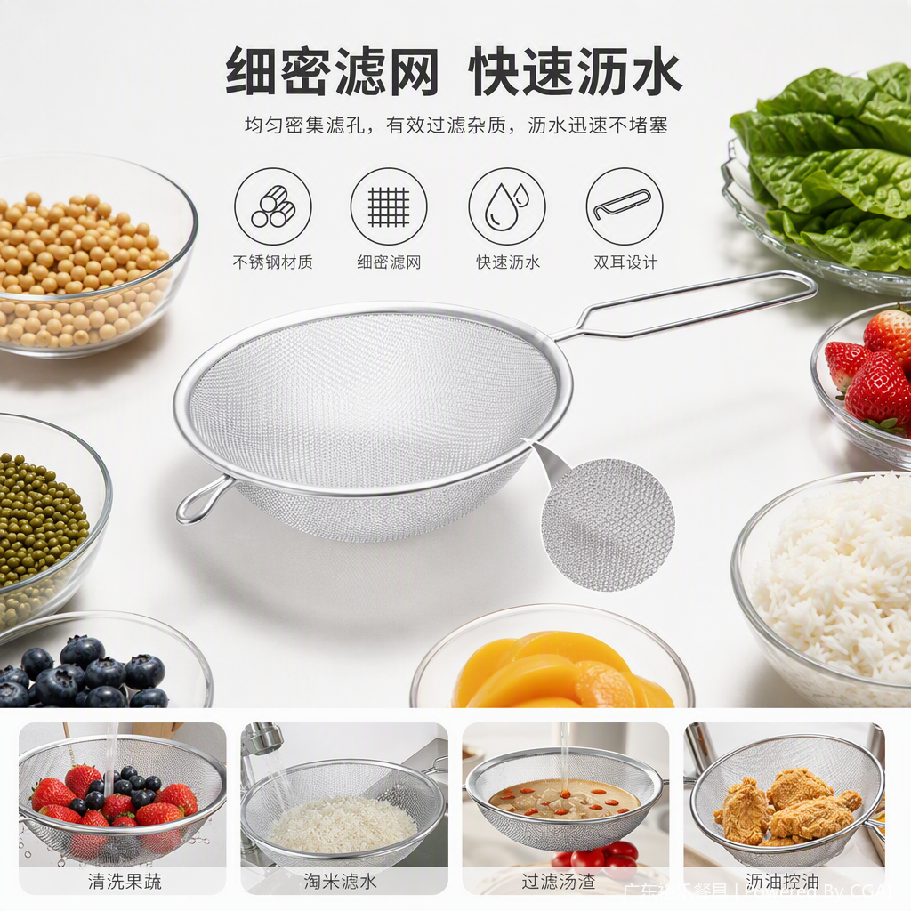 The multi-functional kitchen net oil leakage grid combination heat-resistant stainless steel household kitchenware is convenient and practical for storage and cleaning details Picture