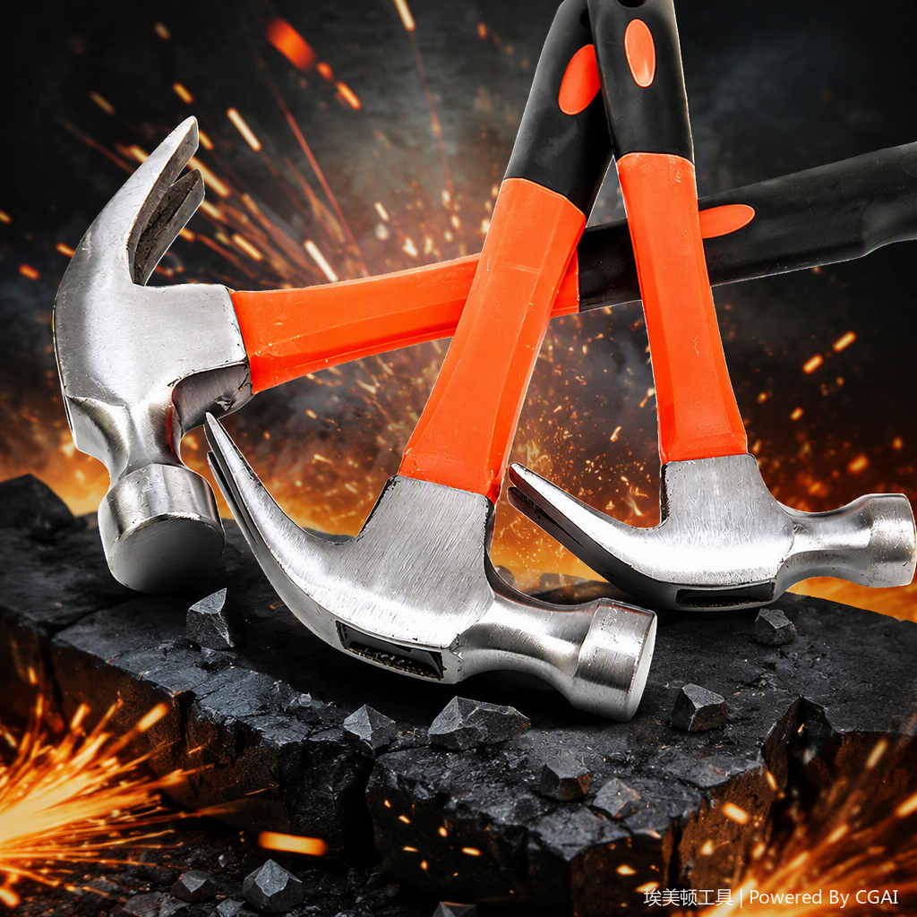 Multi-functional hand hammer, a household industrial hardware tool, is durable for hammering, repairing and maintaining