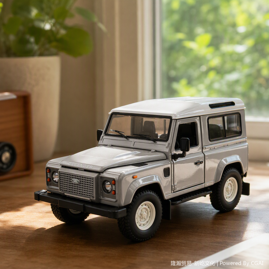 Officially authorized simulation alloy car model - Land Rover Classic Defender [1:32 Gray] Specification image