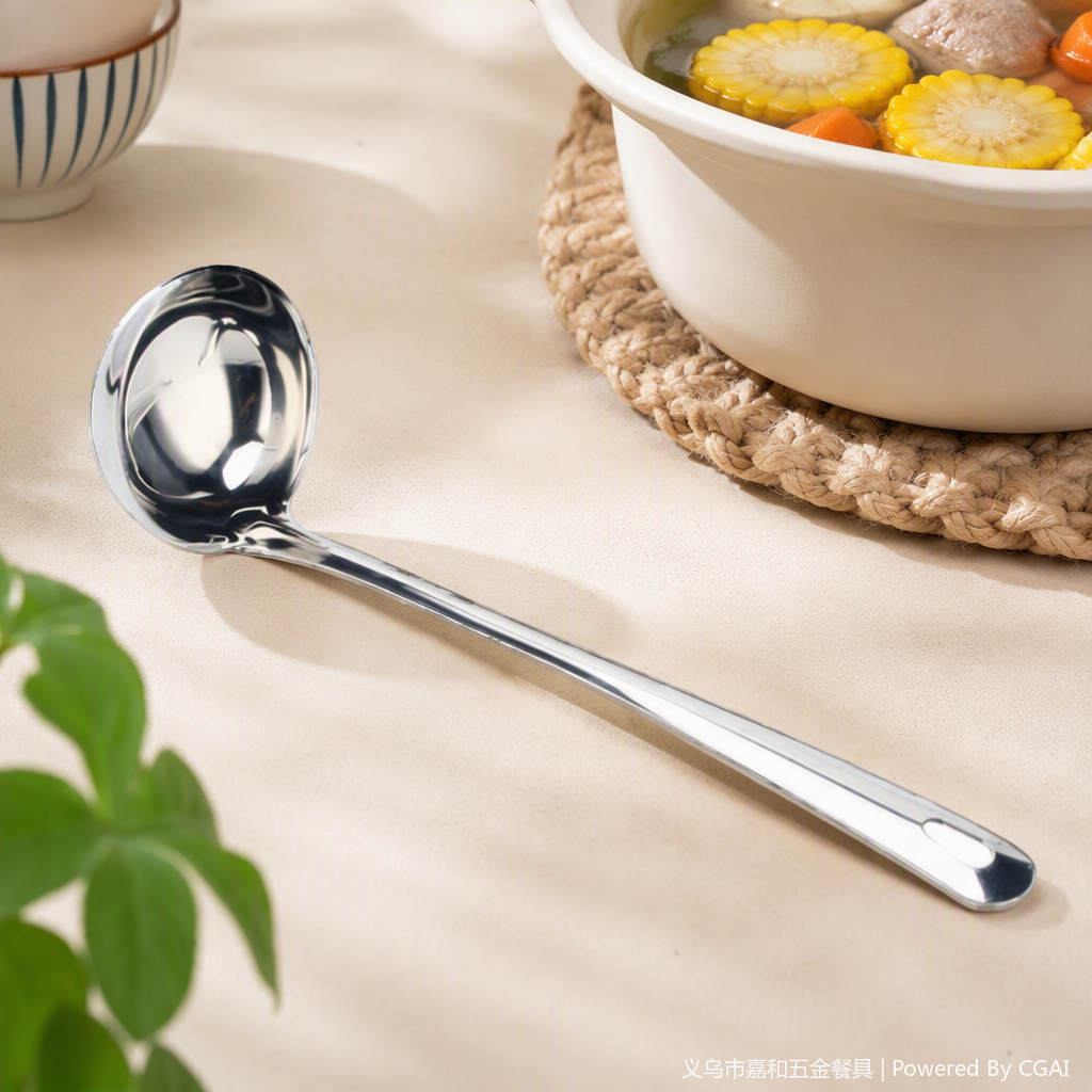 Multi-functional stainless steel spoon and tableware set, soup spoon and soup soup kitchenware, practical and durable for household use