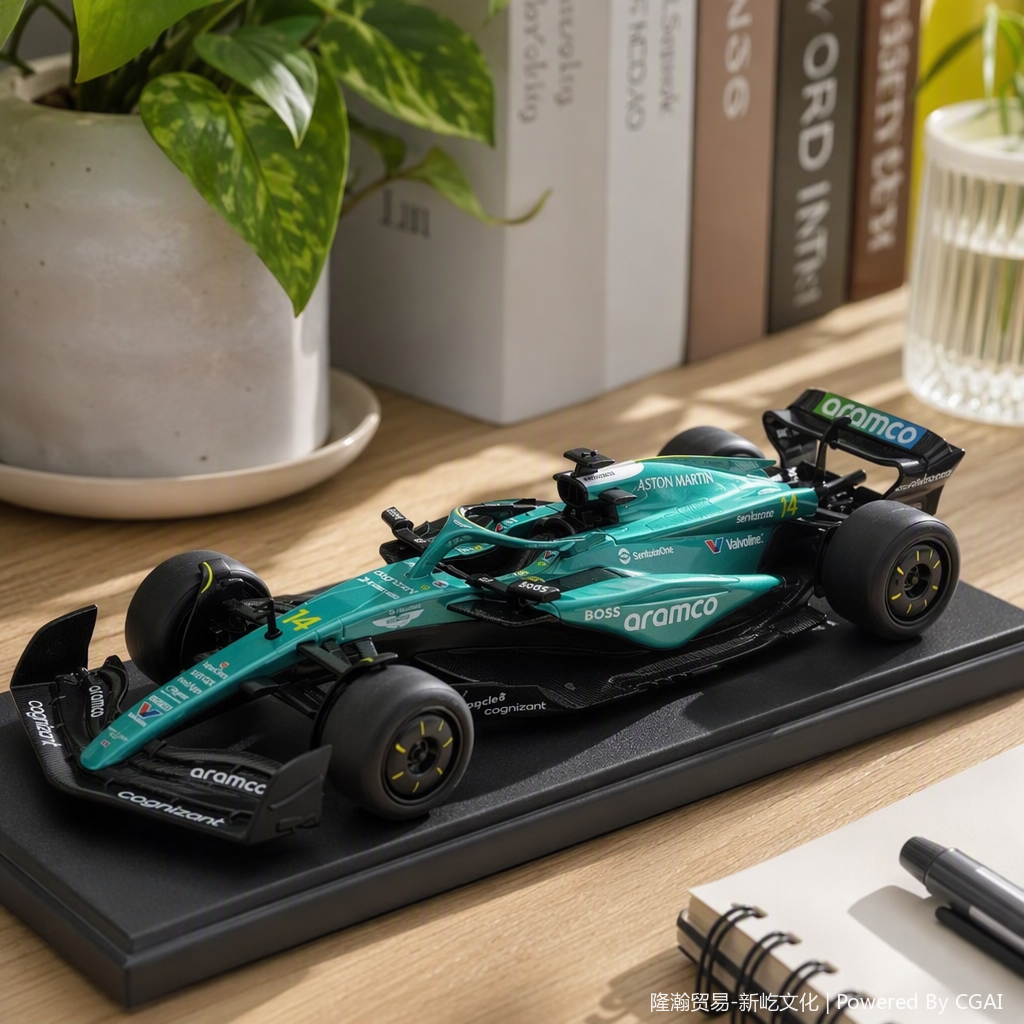 Officially authorized simulation alloy car model - Aston Martin Formula F1 [1:24 Green] Specification image