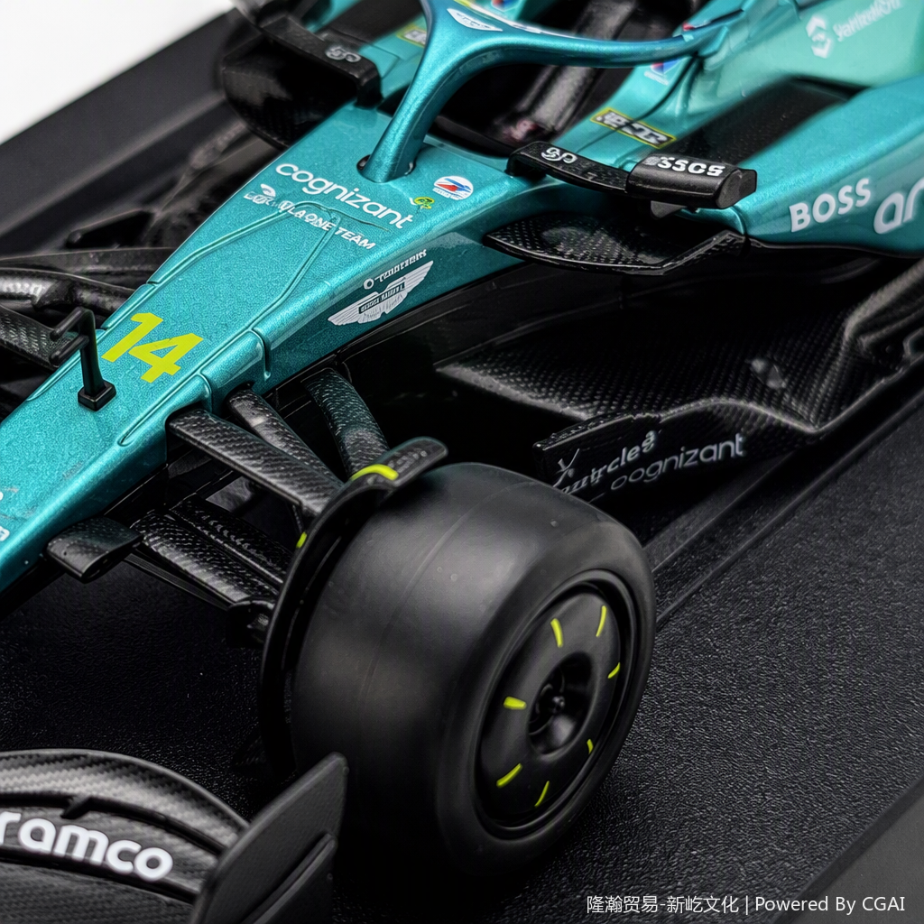 Officially authorized simulation alloy car model - Aston Martin Formula F1 [1:24 Green] Application Scenario
