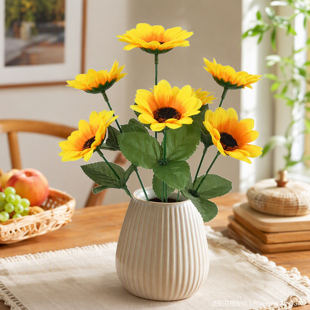 Colorful fresh cut flowers, potted green plants, pet-friendly indoor decoration, floral and gardening supplies Application Scenario