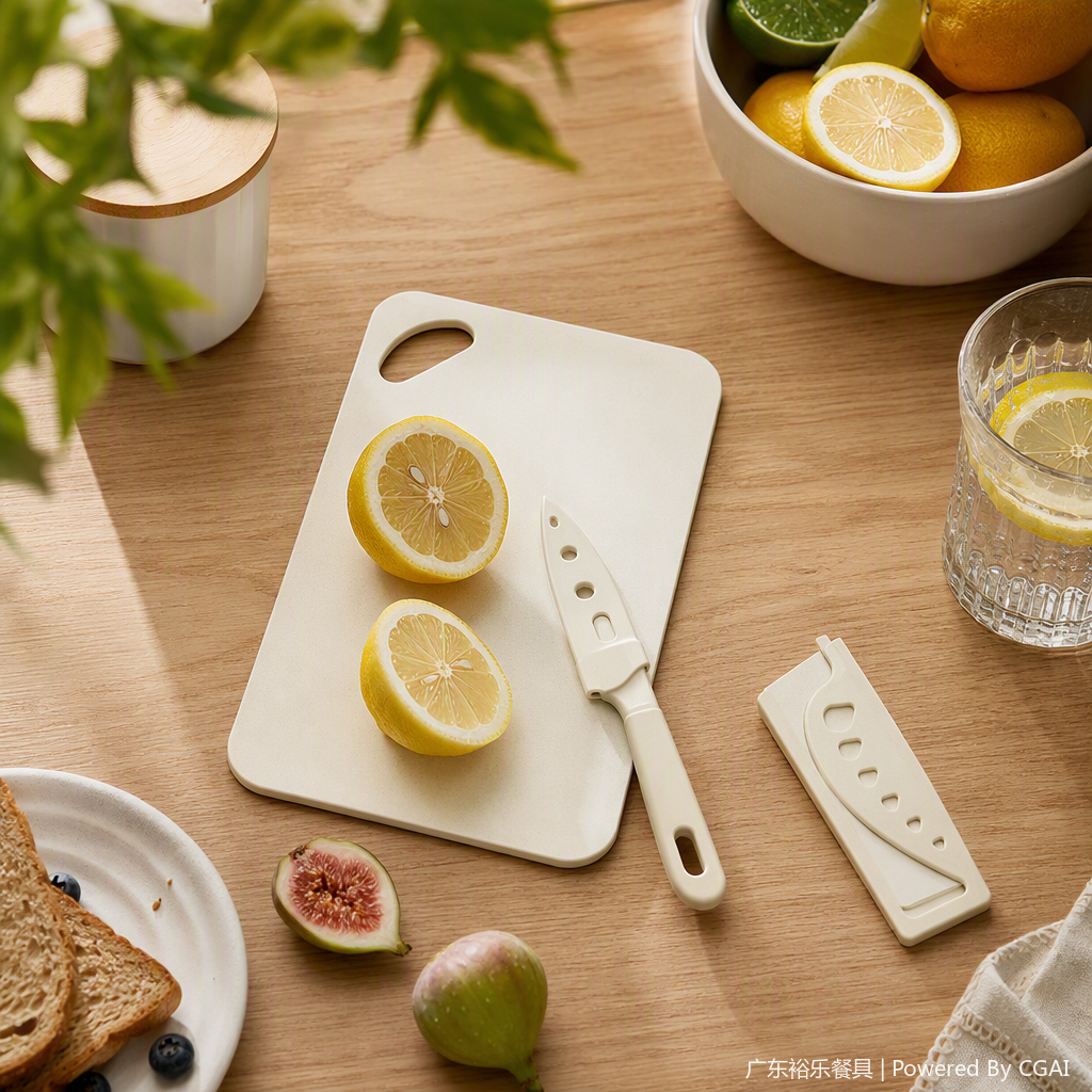 Multi-functional eco-friendly wooden cutting board, kitchen vegetable cutting board, household cutting board, practical and durable cutting board rack accessories Specification image