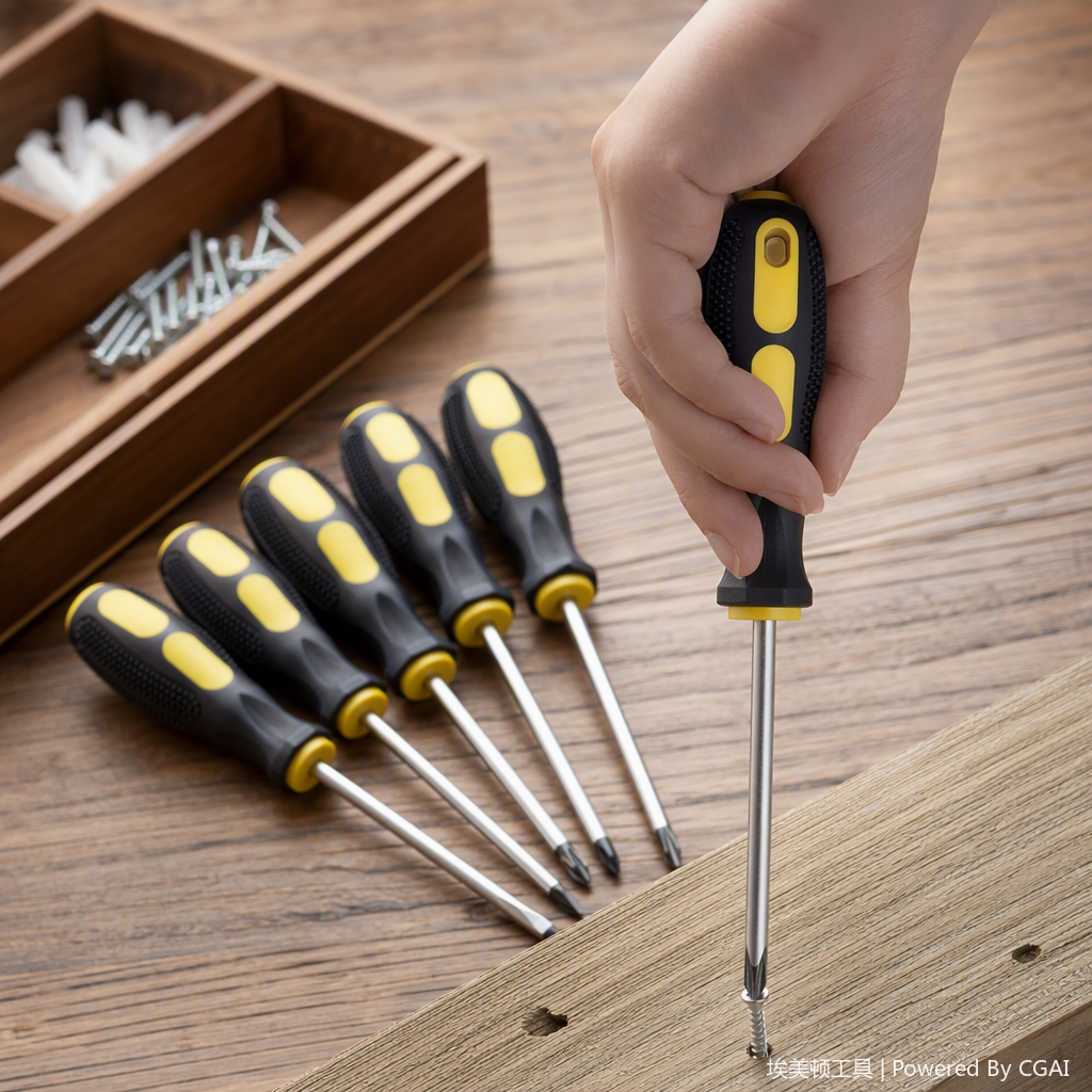 Multi-functional manual screwdriver set, household maintenance tool, screwdriver combination, portable toolbox Item Picture