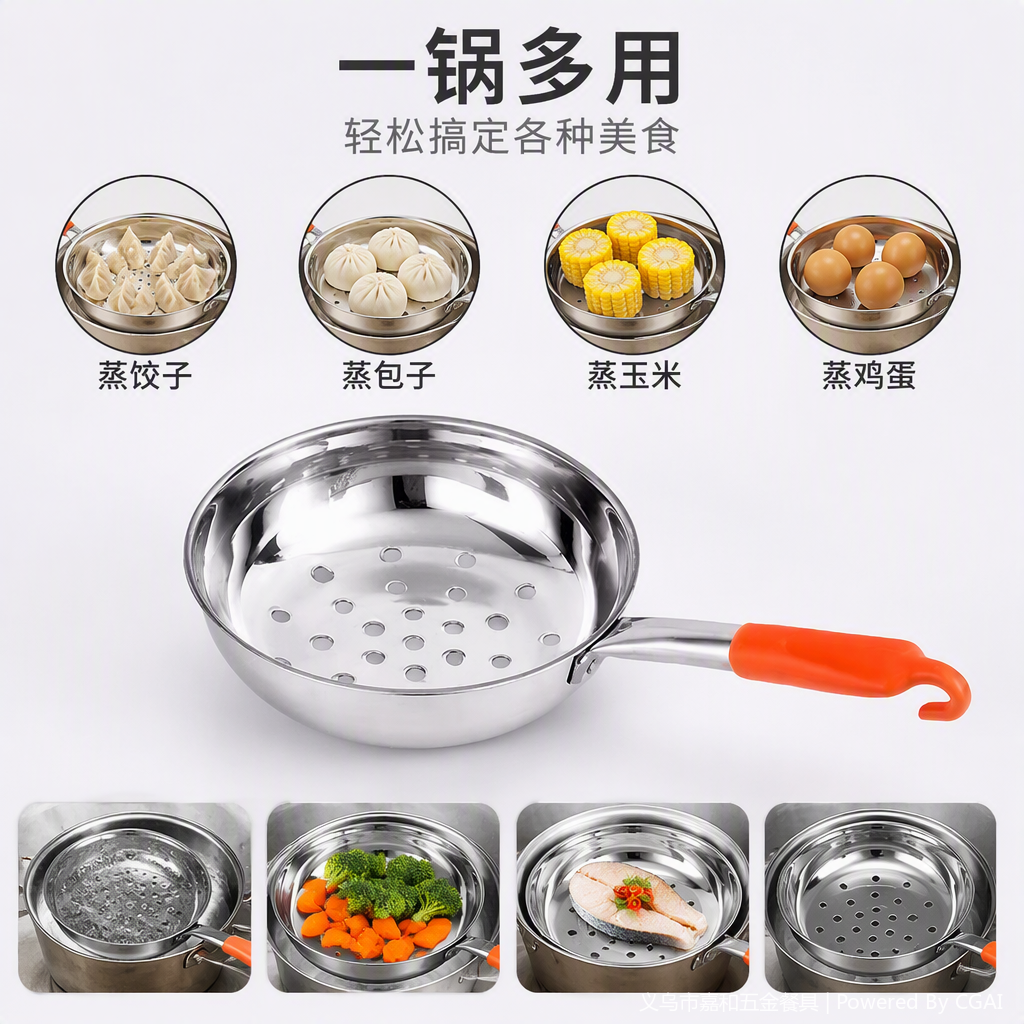 Multi-functional stainless steel spoons and spoons, household tableware, kitchen seasoning spoons, essential for restaurant tables