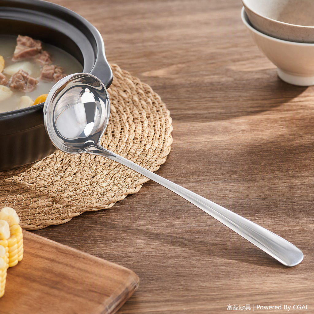 Multi-functional stainless steel spoons and spoons, household tableware, kitchenware, simple and practical restaurant table accessories