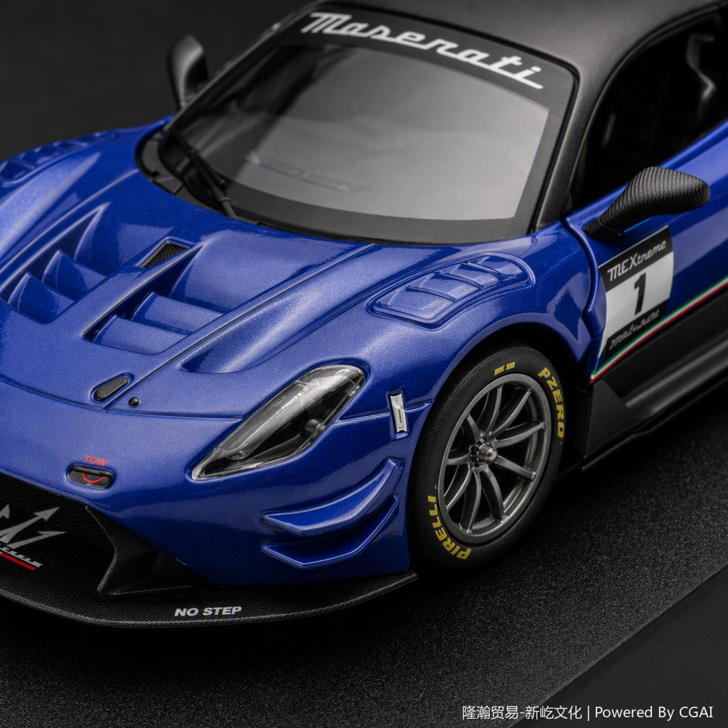 Officially Authorized simulation alloy car model - Maserati GT2 [1:32 Blue] Application Scenario