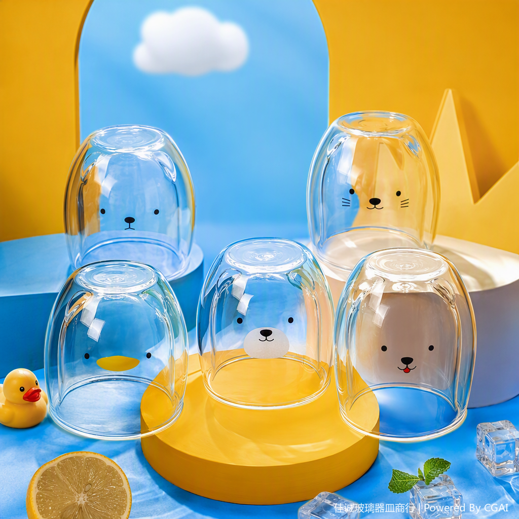 A variety of transparent glass water cups for household daily drinking, creative, simple and heat-resistant office tea cup sets A variety of transparent glass water cups for household daily drinking, creative, simple and heat-resistant office tea cup sets