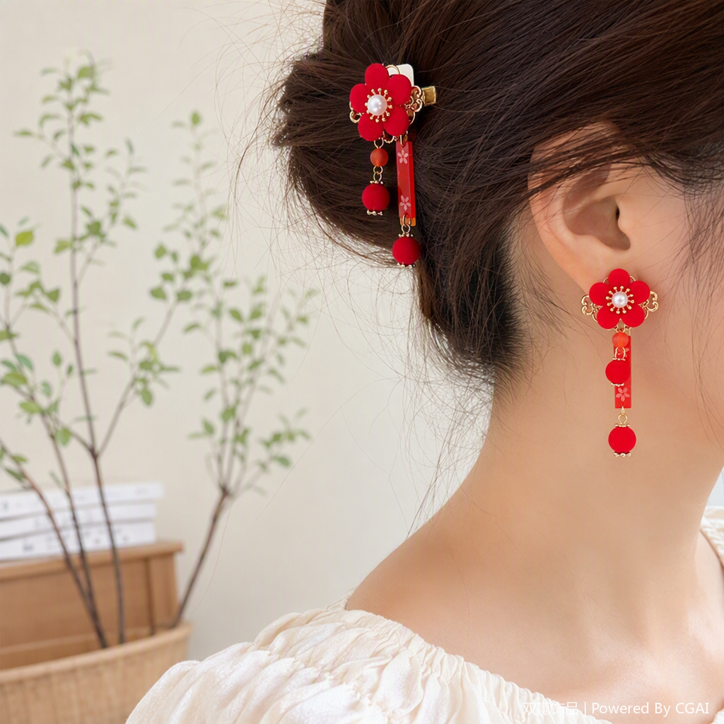 Fashionable and elegant hair clips, hair accessories, and headwear are simple and versatile. Hair clips, hair bands, hair clips, and hair accessories are essential for girls Specification image
