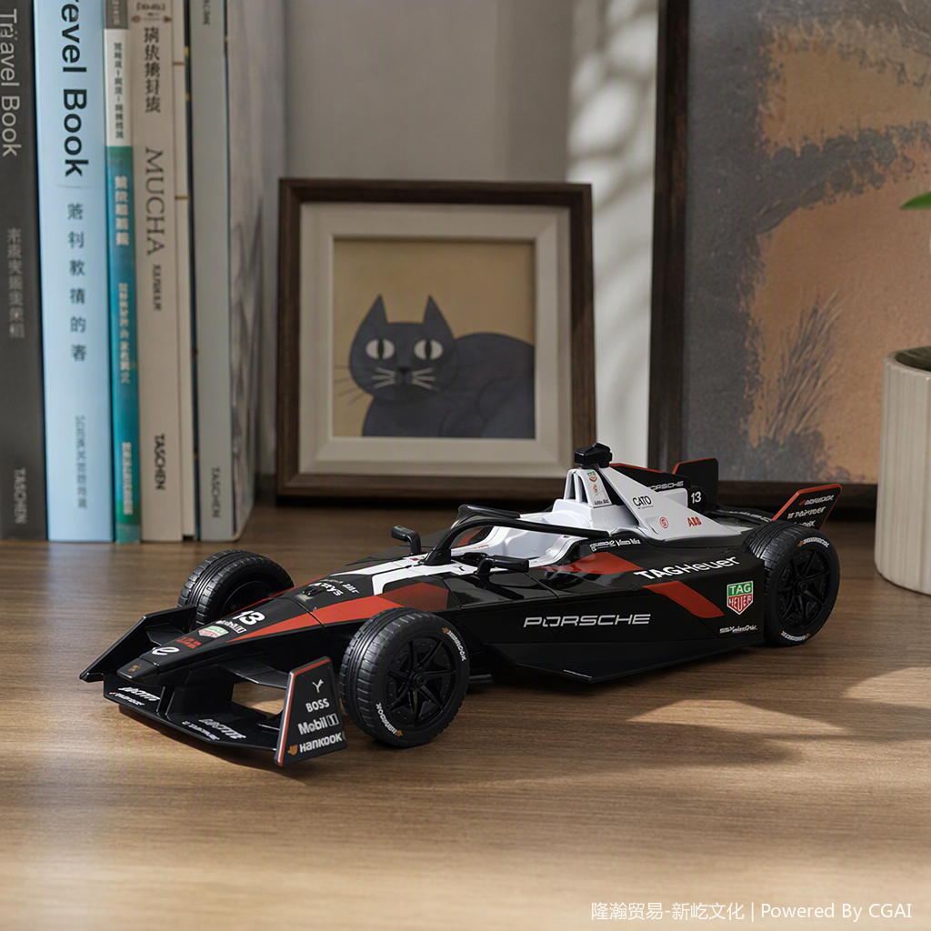 Officially authorized simulation alloy car model - Porsche FORMULA [1:24 Black and Red] Specification image