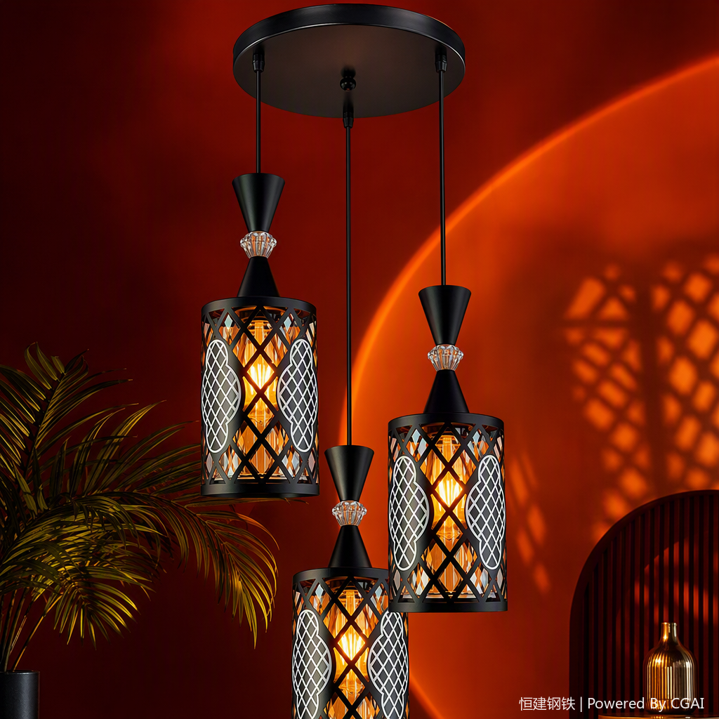 Modern and simple household chandeliers for living room, dining room and bedroom lighting, with a warm and fashionable design style