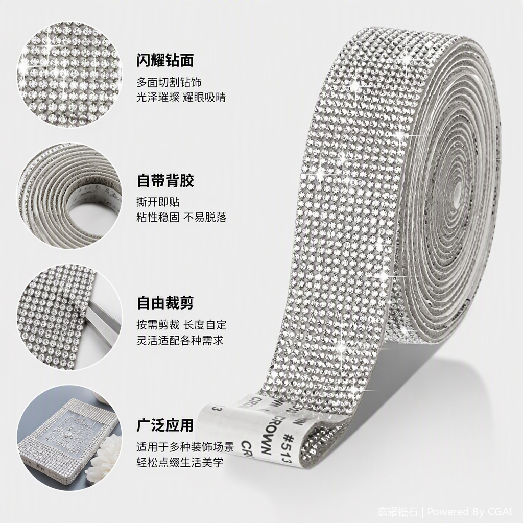 Sparkling water diamond jewelry accessories, DIY materials, accessories, decorative items, accessories, crystal decorations