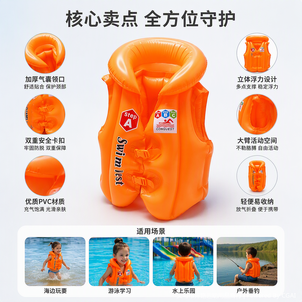 专业游泳辅助装备防滑手套泳帽浮板训练器材耐用耐水舒适运动必备产品图