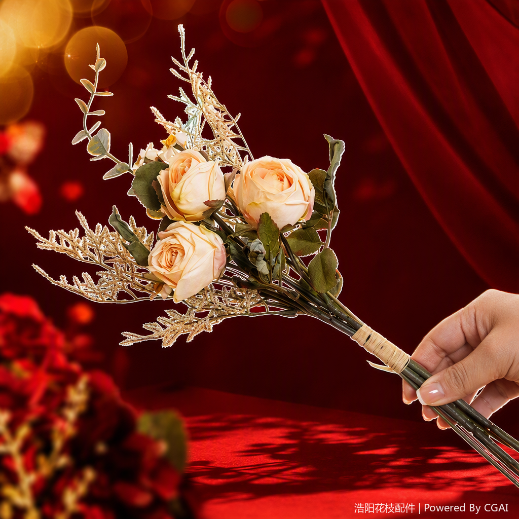 Exquisite artificial silk flower home decoration ornaments, interior floral decorations that are both beautiful and practical Application Scenario