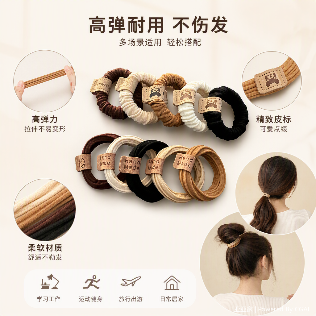 发圈实物图