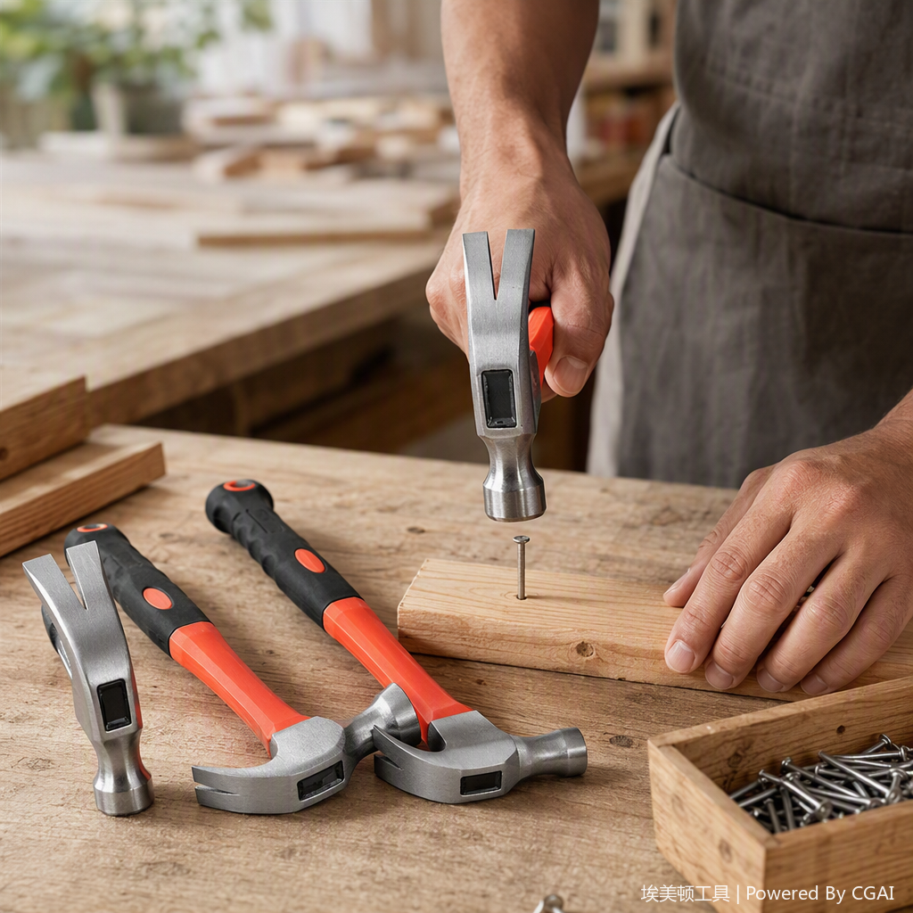 The multi-functional hand hammer is a practical hardware tool for home repair. It is sturdy and durable with exquisite craftsmanship