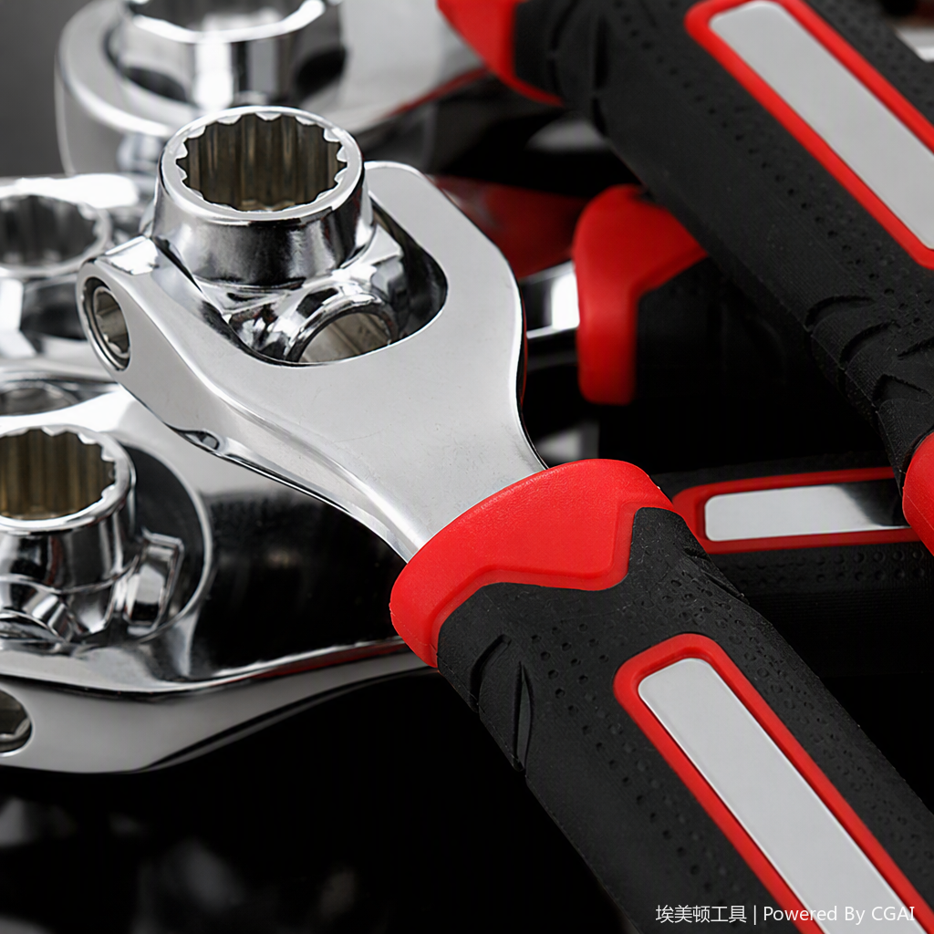 Multi-functional manual wrench set, household and industrial maintenance tool combination, portable hand tool kit Item Picture