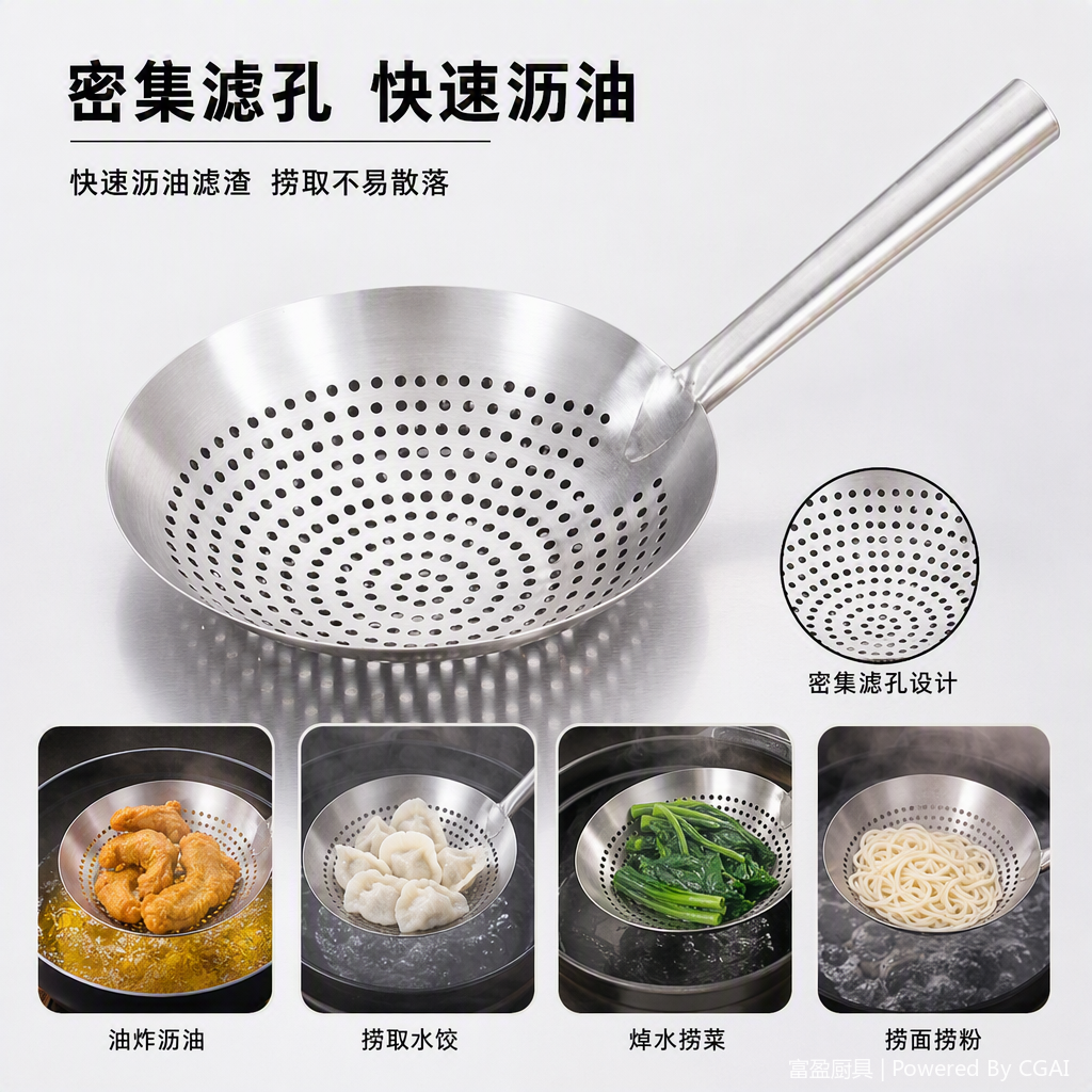 The multi-functional stainless steel spoon, soup spoon, tableware, kitchenware and household utensils are simple and durable Application Scenario