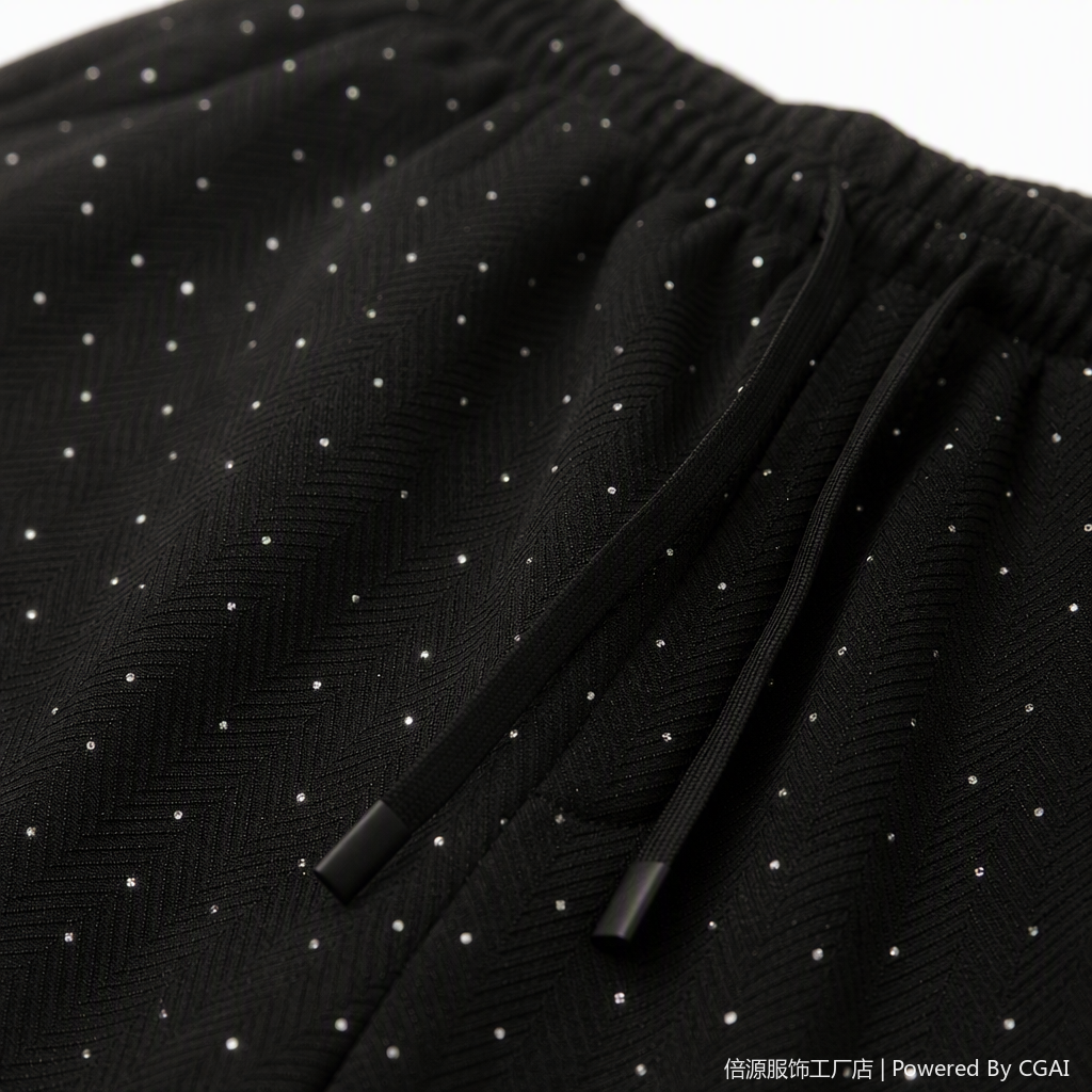 Moda negro wave dot casual traje tops pantalones dos piezas versátil suelto adelgazar tendencia mujer Application Scenario