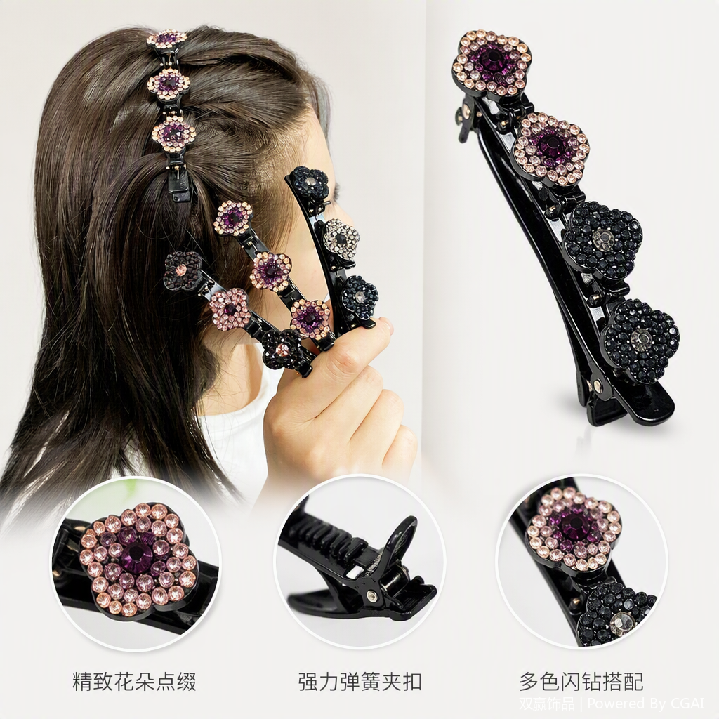 Fashionable hair clips and headwear, simple and versatile hair accessories, trendy hair clips and headwear accessories for girls and students Specification image
