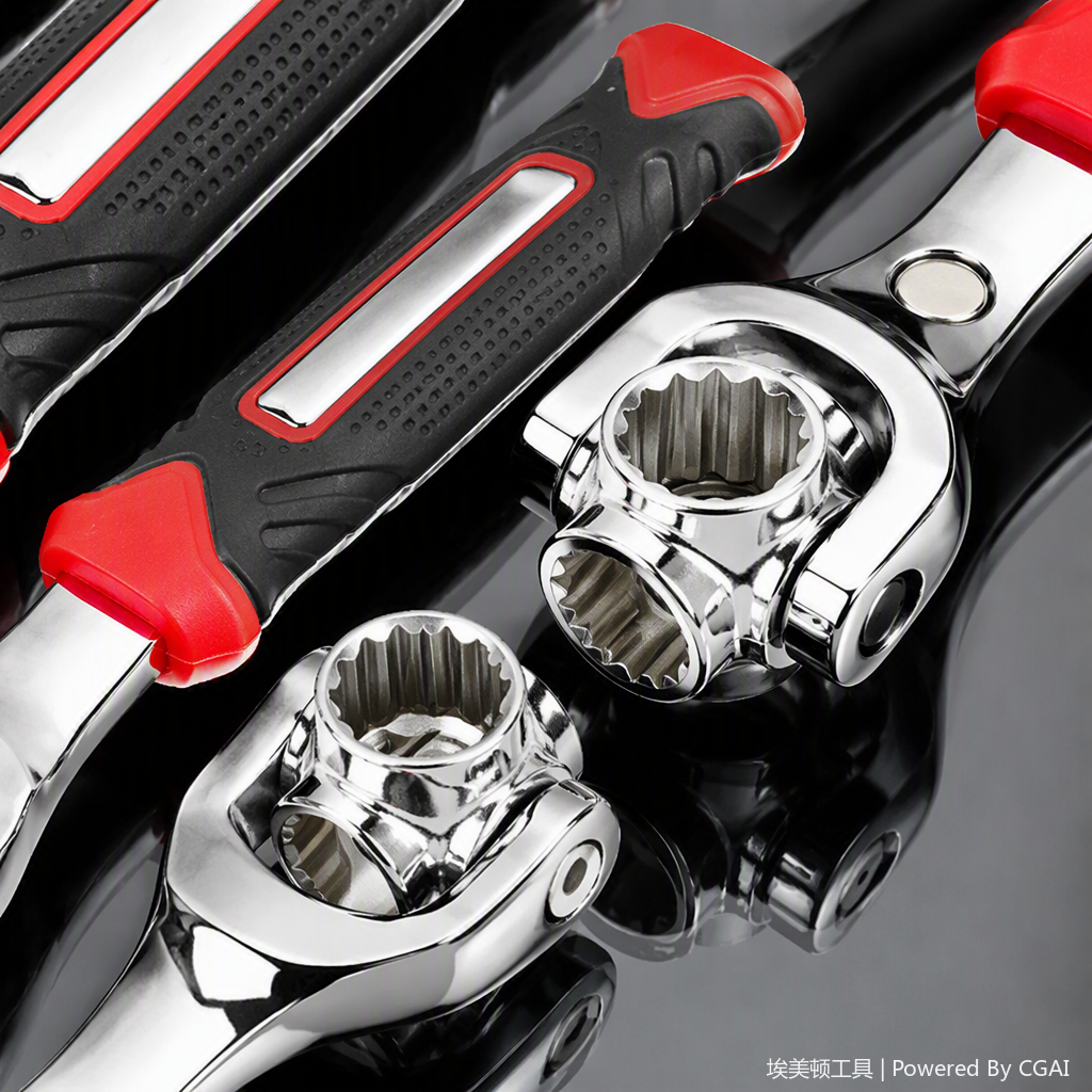 Multi-functional manual wrench tool set, household maintenance, industrial hardware tool combination, portable manual wrench set Specification image