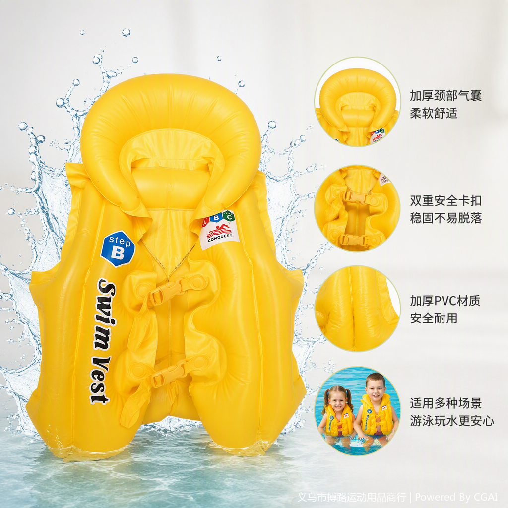 多功能防护救生衣户外游泳潜水漂浮救援装备安全救生器材成人儿童通用