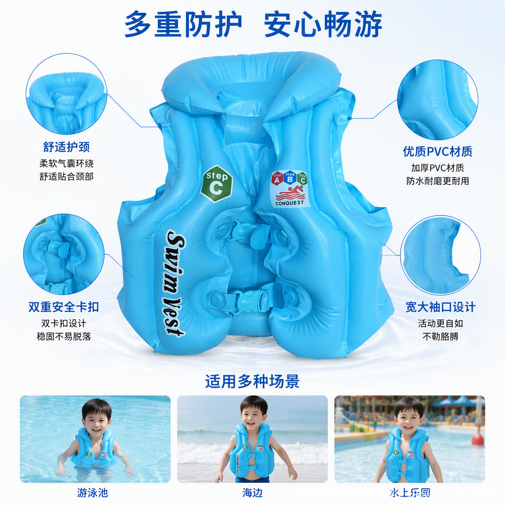 专业游泳辅助装备防滑耳塞鼻夹游泳护目镜套装成人儿童通用细节图