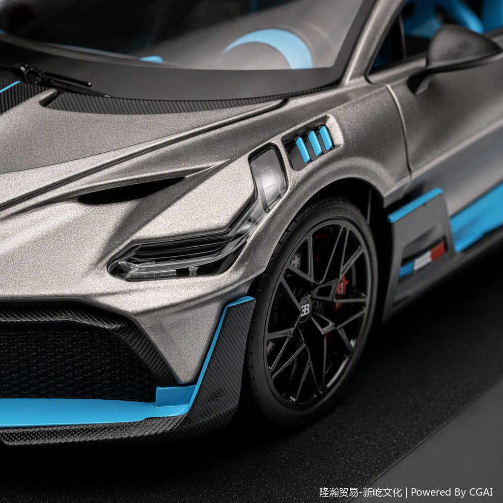 Officially authorized simulation alloy car model - Bugatti - Divo [1:32 gray] Specification image