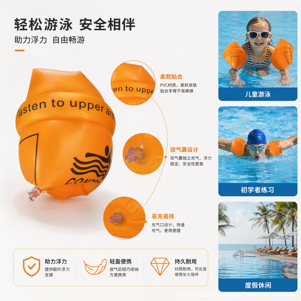 多功能运动手环颈环能量环健身辅助装备户外运动必备用品细节图