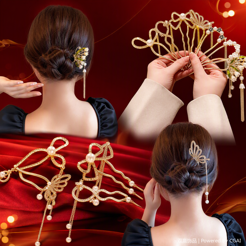 Moda hosta tocados pinzas para el pelo accesorios para el pelo accesorios para el pelo accesorios para el pelo accesorios para el pelo niñas hostas para el pelo Application Scenario