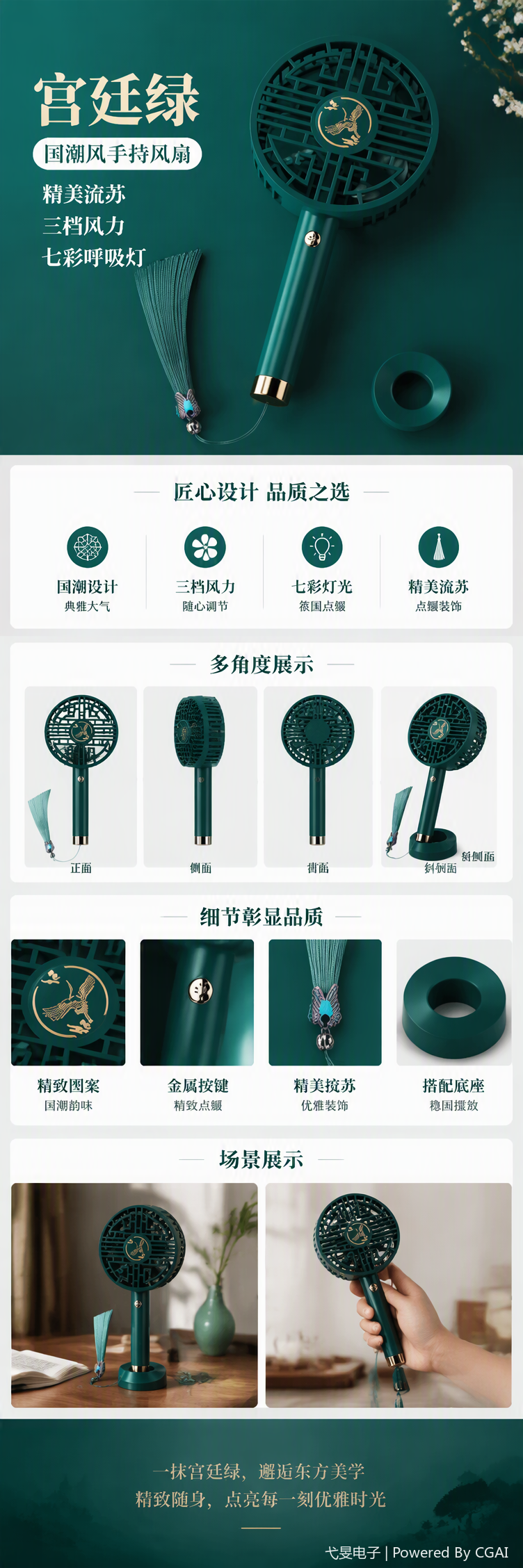 精美手工工艺扇礼品收藏装饰实用送礼佳品工艺品工艺扇详情1