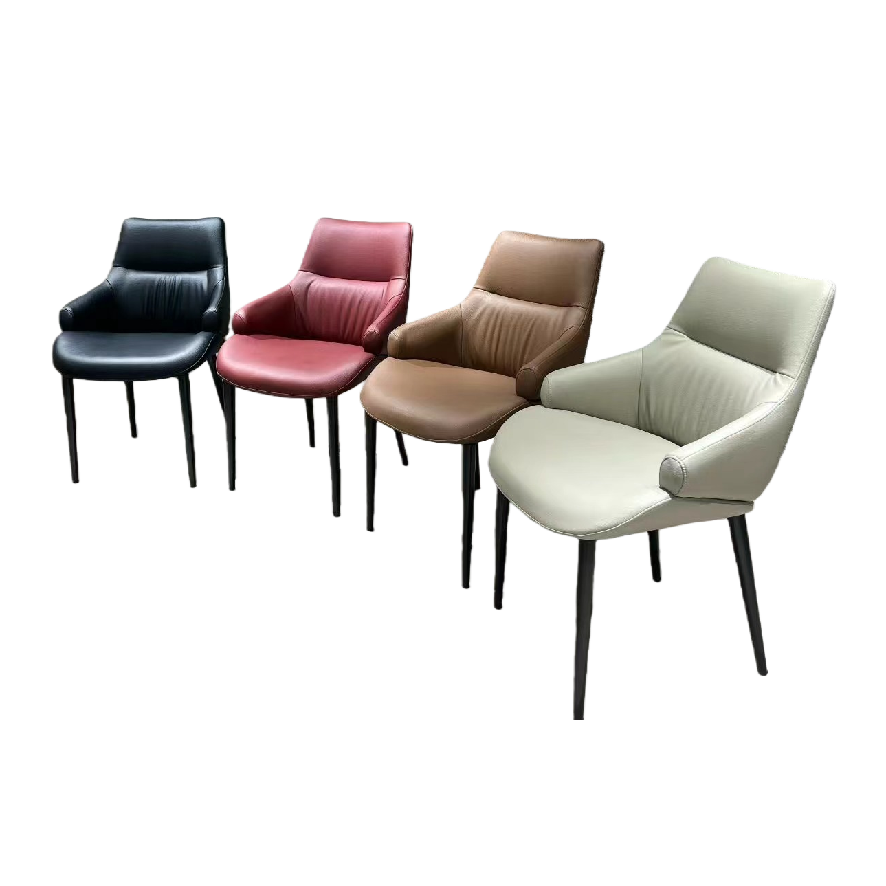 Modern and simple solid wood dining chairs with comfortable backrests are essential for restaurant furniture and home decoration