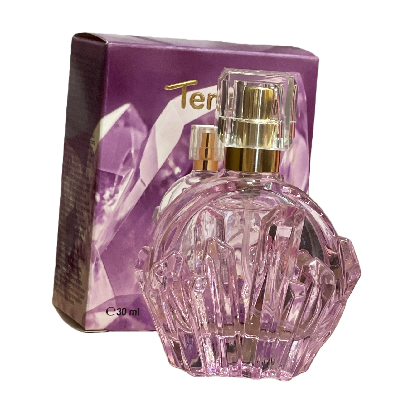 زجاجة العطر الوردية المصنوعة من البلور هي عطر جميلة من سيدة الأزياء Item Picture