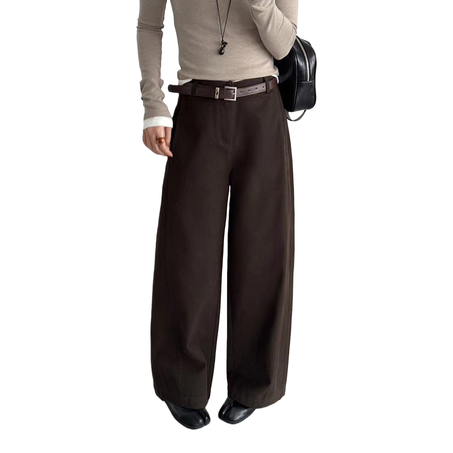 Fashionable and casual loose trousers and wide-leg pants are versatile and slimming. New autumn and winter women's fashion brand Item Picture