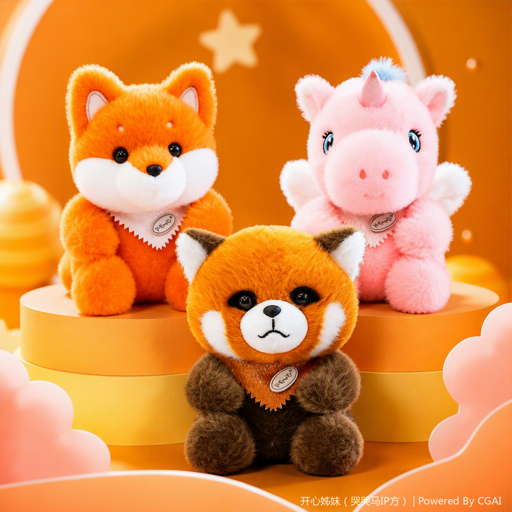 Plush toys are cute, fun and stress-relieving wedding dolls Specification image