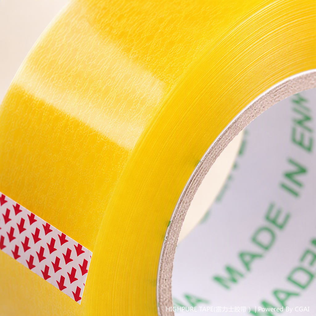 High-strength packaging and packaging tape, 50-meter transparent tear-resistant sealing tape for logistics packaging