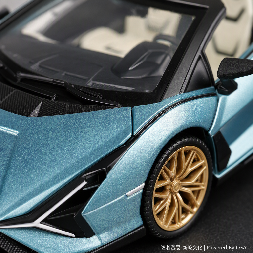 Simulación oficial con licencia del modelo de coche de aleación - lamborghini - lightning 【1:18 azul 】 Application Scenario