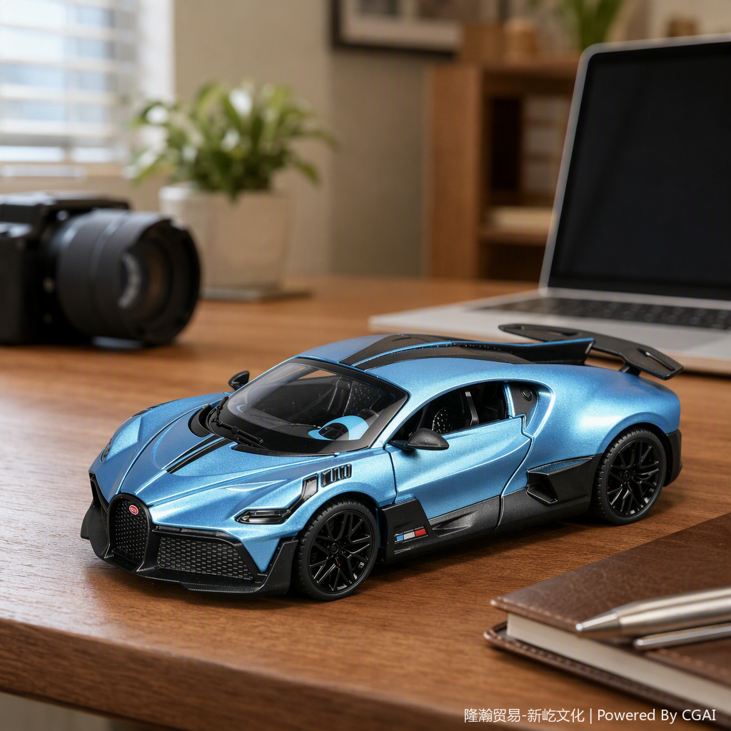 Officially authorized simulation alloy car model - Bugatti - Divo [1:18 blue] Specification image