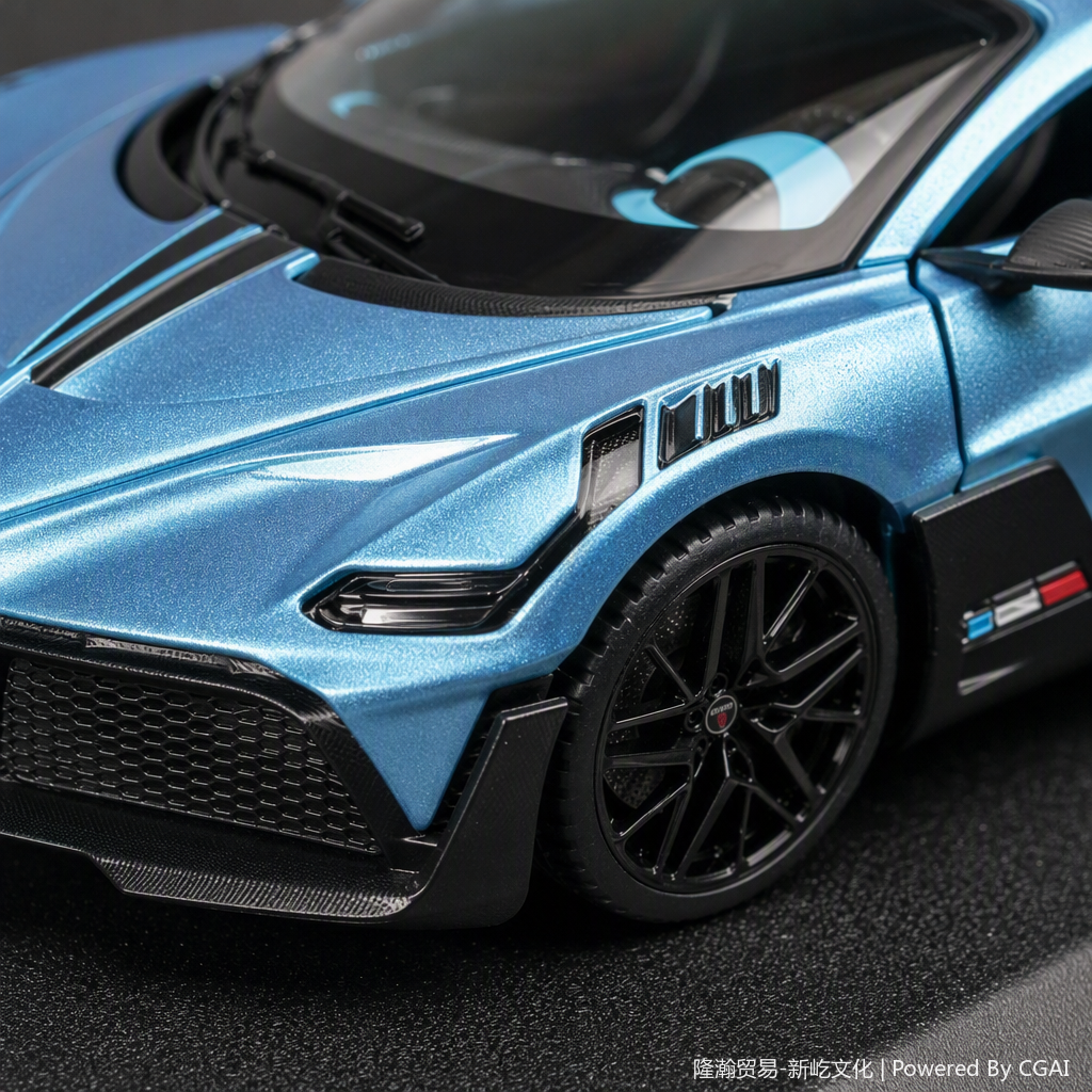 Officially authorized simulation alloy car model - Bugatti - Divo [1:18 blue] Application Scenario