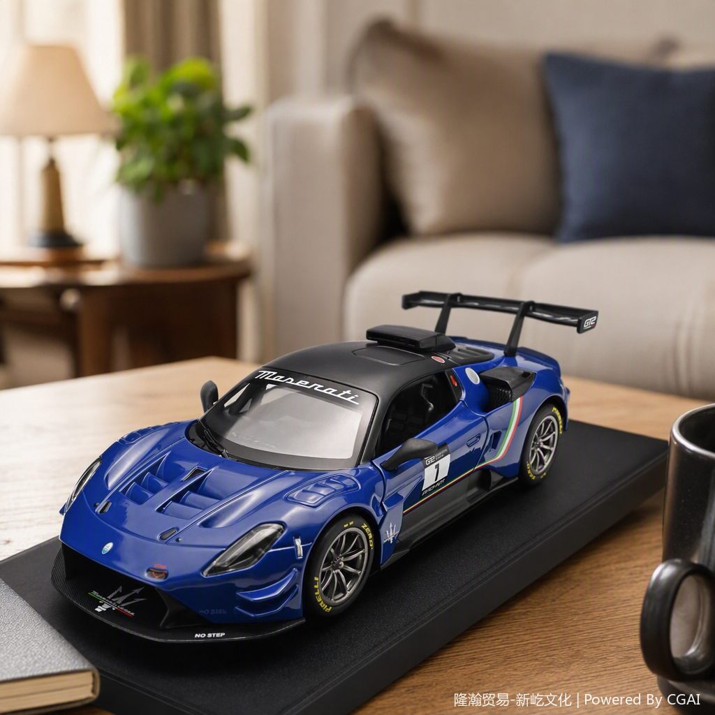 Officially authorized simulation alloy car model - Maserati GT2 [1:24 blue] Specification image