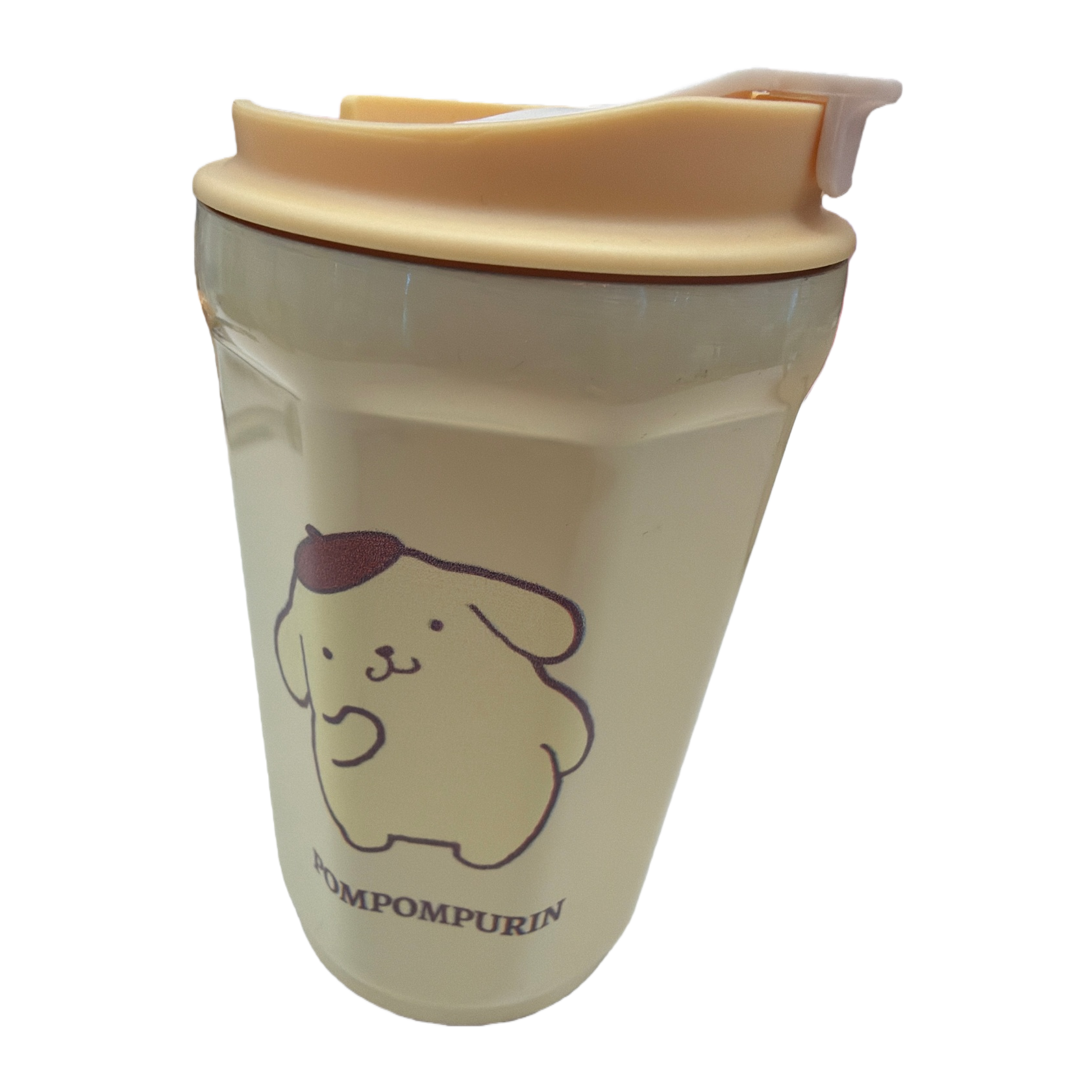Beige ceramic cup with cartoon pattern, cute Pom Pom Purin creative tea set, office and home gift Item Picture