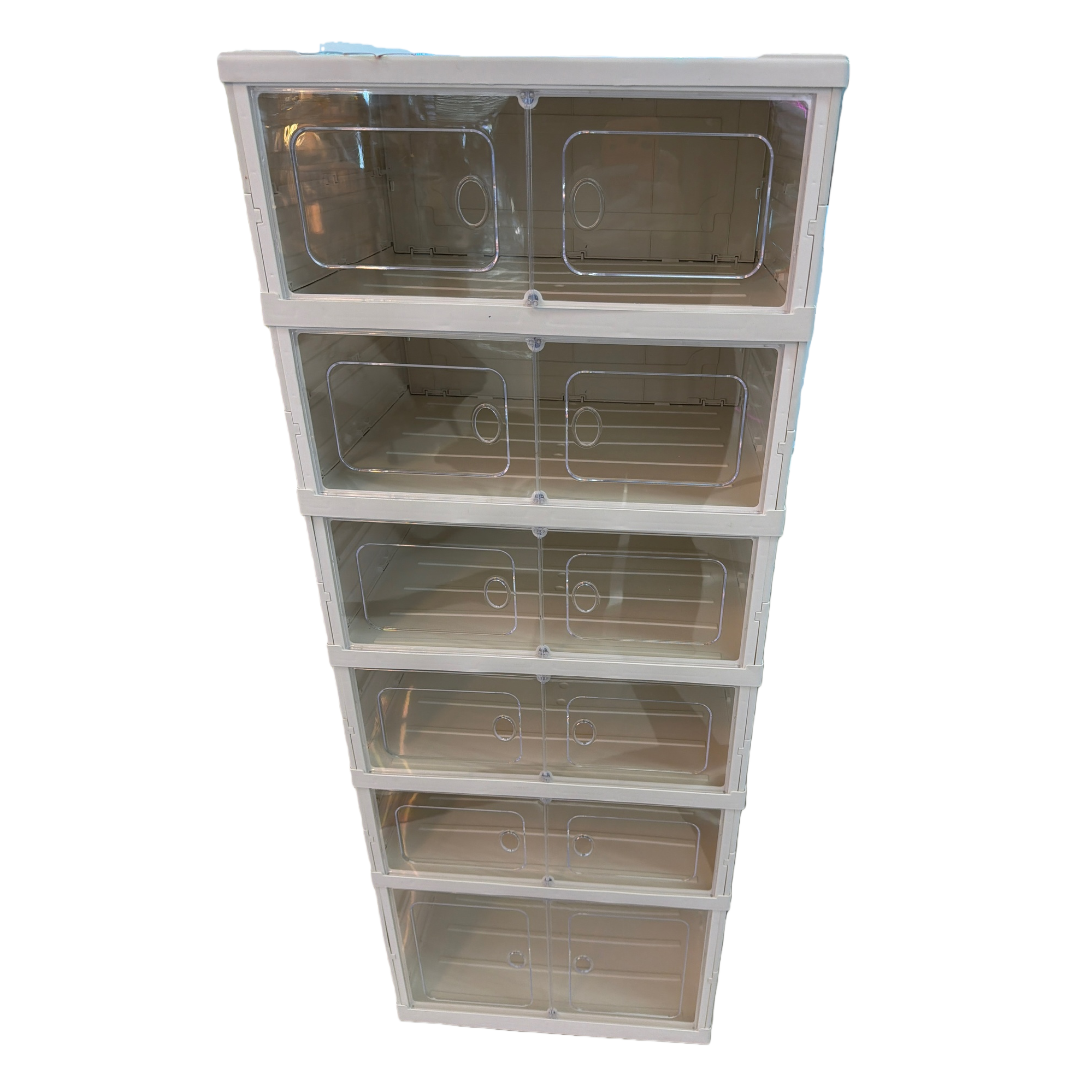 Multi-layer simple white transparent plastic drawer cabinet storage and organization cabinet, home and office storage cabinet with wheel design Item Picture