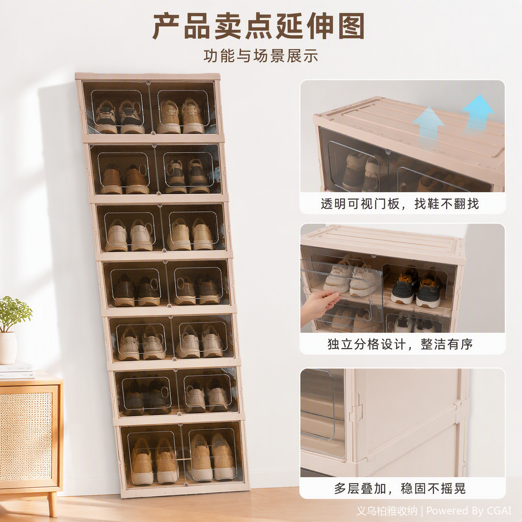 Multi-layer simple white transparent drawer cabinet, storage cabinet, organizing cabinet, household clothing storage cabinet, storage cabinet